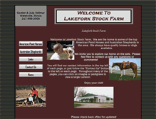 Tablet Screenshot of lakeforkstockfarm.com